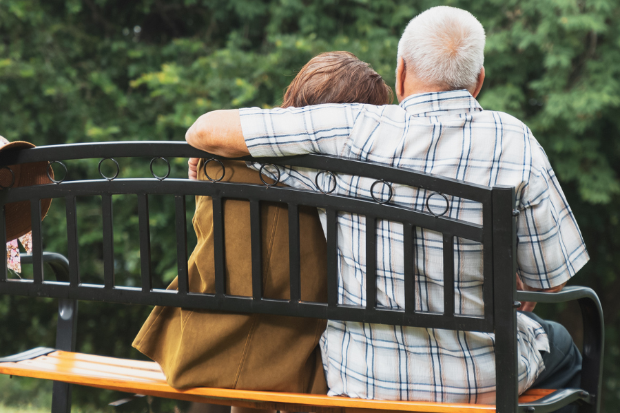 Couple sitting