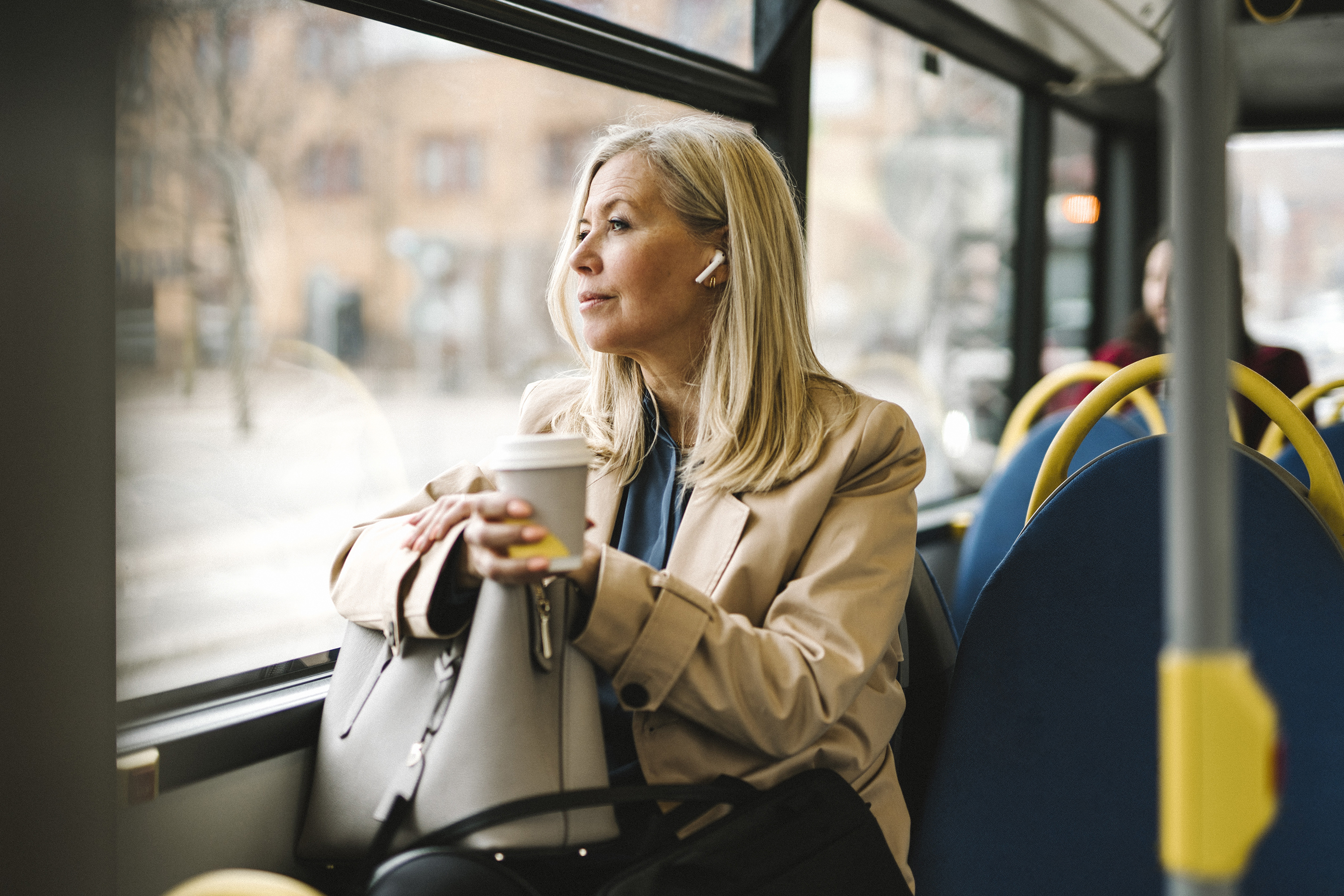 Woman on Bus