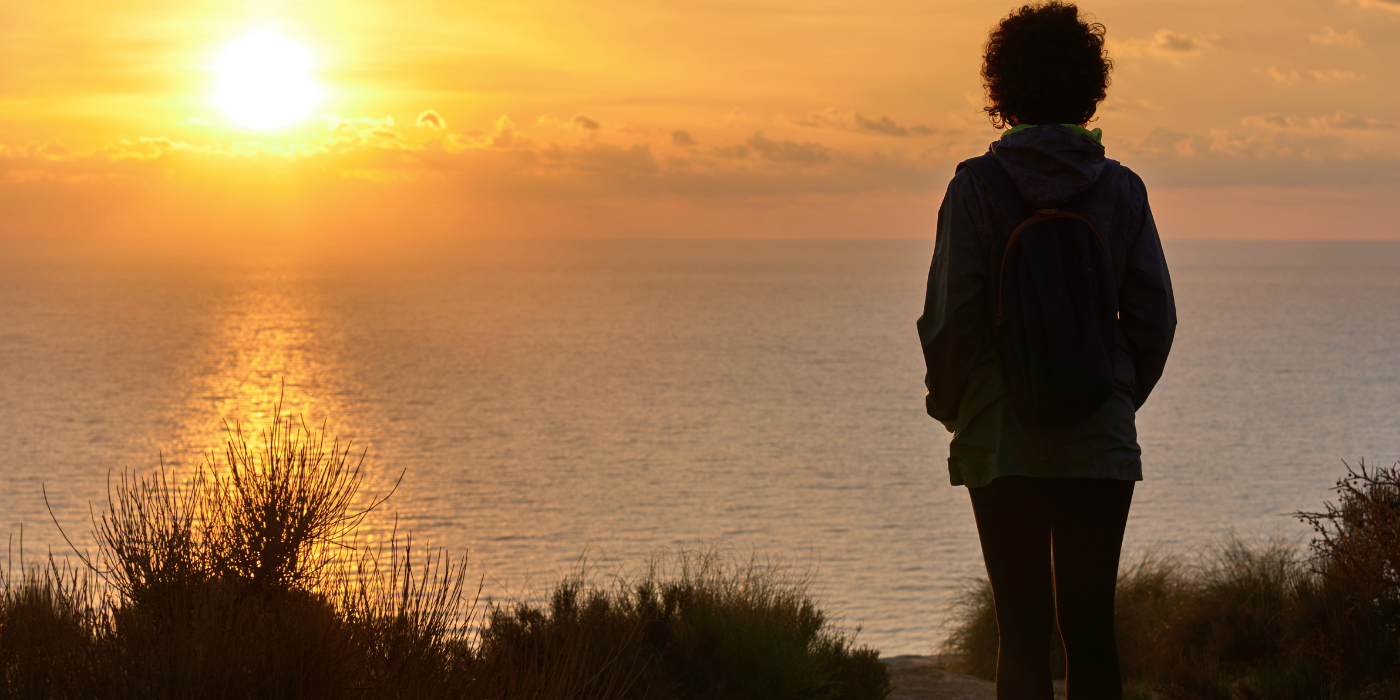 Women Looking at Sunrise